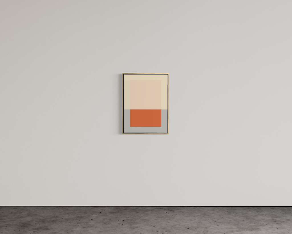 Concrete Composition C_13 by Felix Rios, displayed on a gallery wall