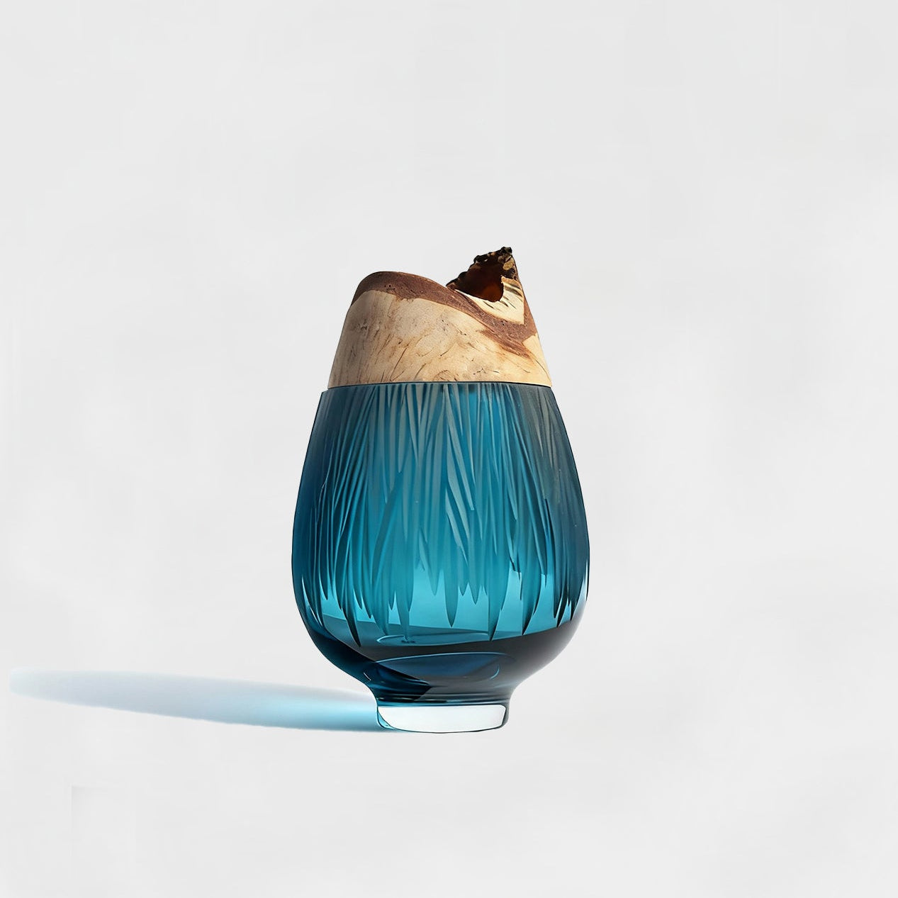 Frida | Stacking Vessel in diamond cut glass Decorative Objects - product detail