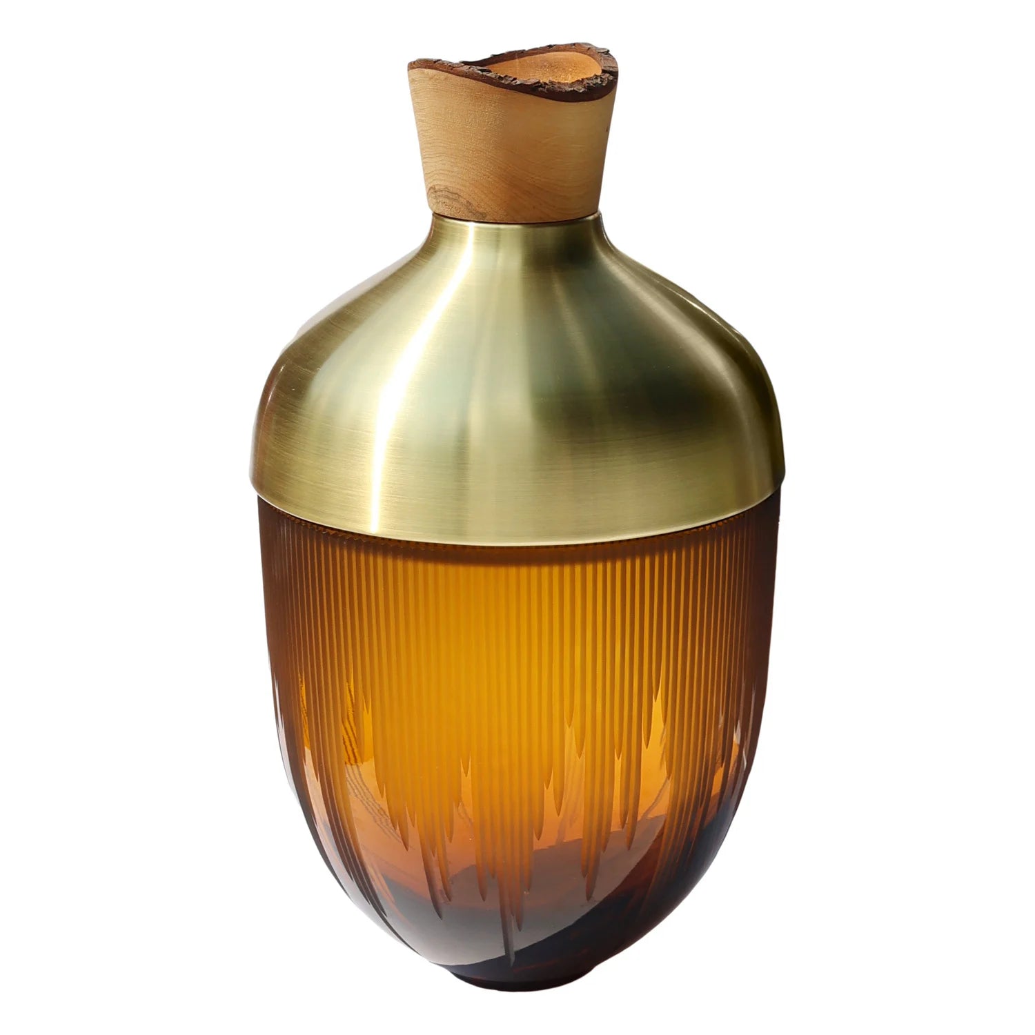 Ray — Diamond-Cut Glass Stacking Vessel Decorative Objects - product image