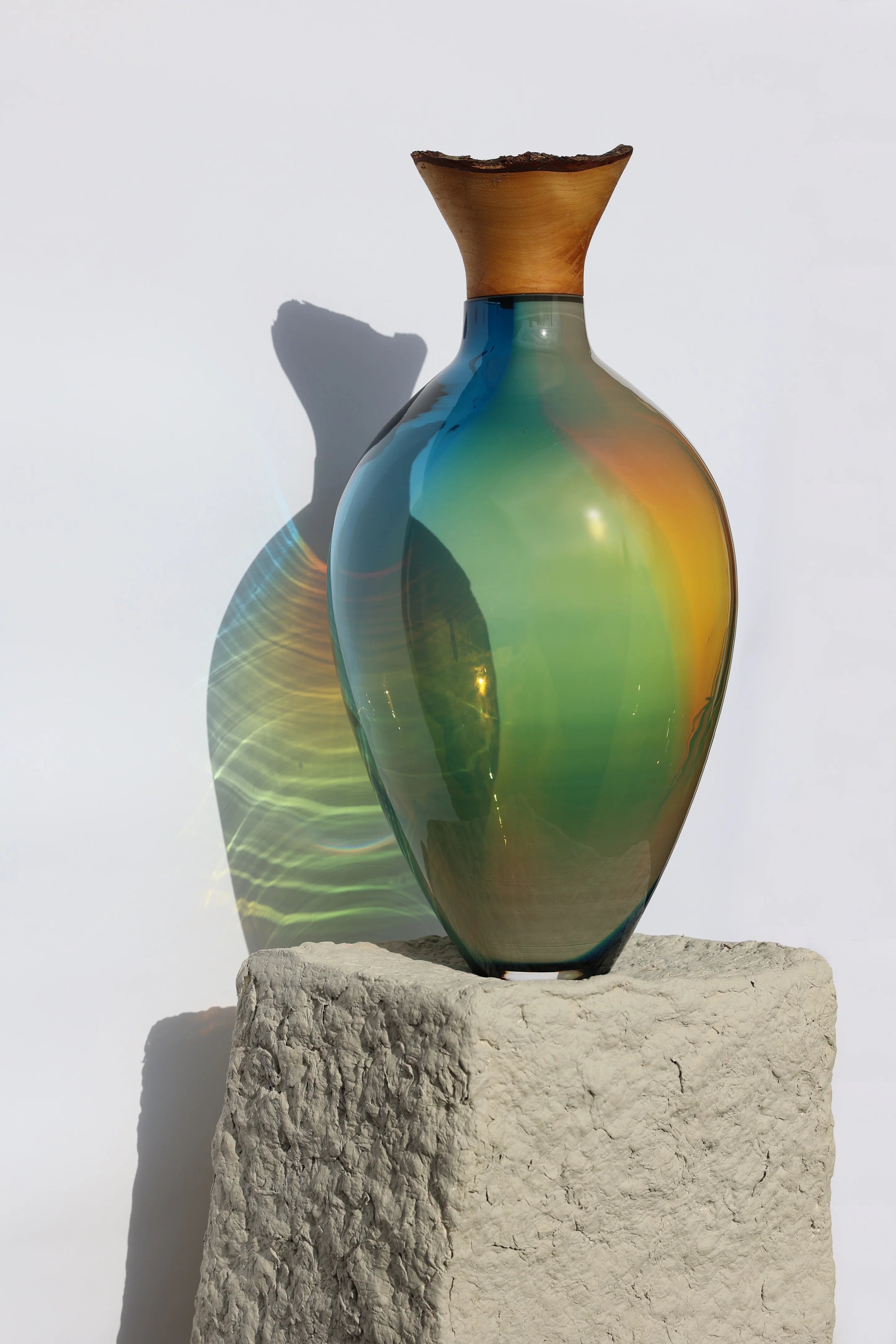 Splash — Glass & Ceramic Stacking Vessel Vase - product detail